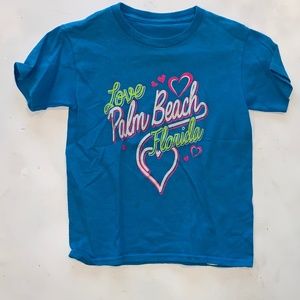 Girls palm beach t-shirt